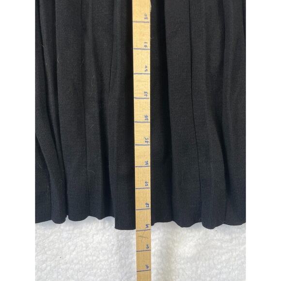 Taylor‎ Fit & Flare Dress Women’s Size L Black Sleeveless Pleated Midi NWT - Picture 7 of 9
